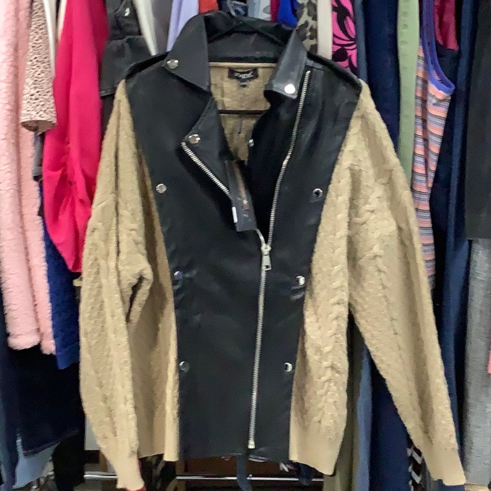 Papa Vancouver Moto Style Cardi